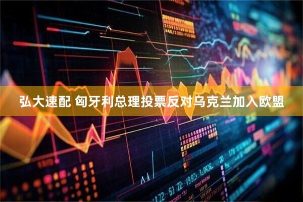 弘大速配 匈牙利总理投票反对乌克兰加入欧盟